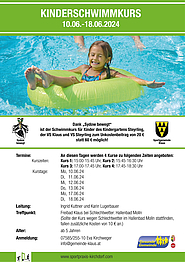 Ankündigung Kinderschwimmkurs in Klaus